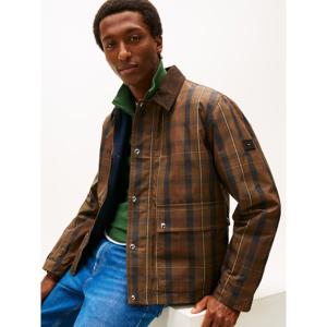 Tommy Hilfiger Waxed Tartan Check Relaxed Barn Jacket